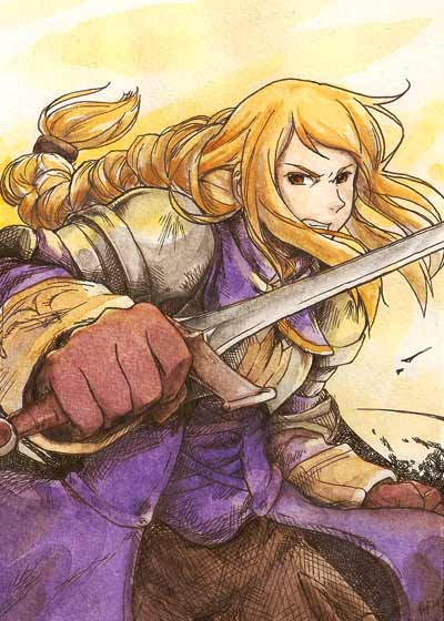 agrias oaks (final fantasy and 1 more) drawn by pompi