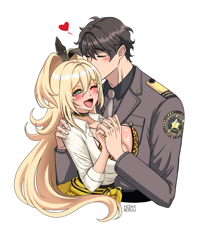 commander and rupee (goddess of victory: nikke) drawn by hoshiberuu