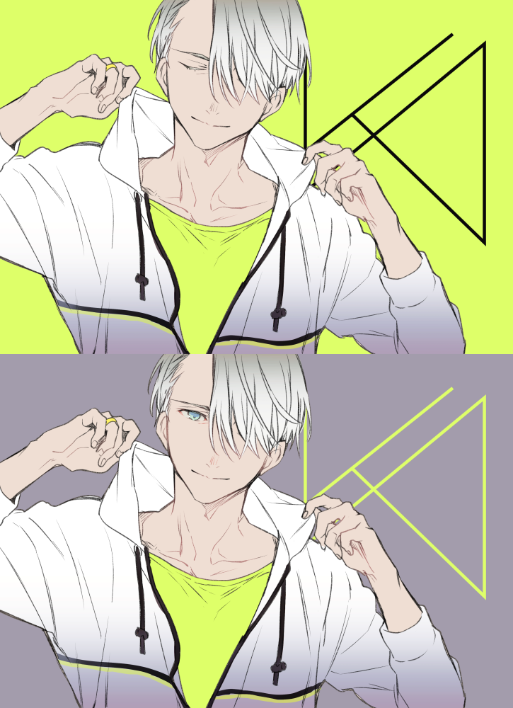 viktor nikiforov (yuri!!! on ice) drawn by kuroemon