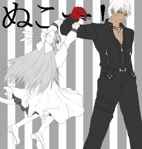 white len and k' (the king of fighters and 3 more) drawn by koori_(haraiso)