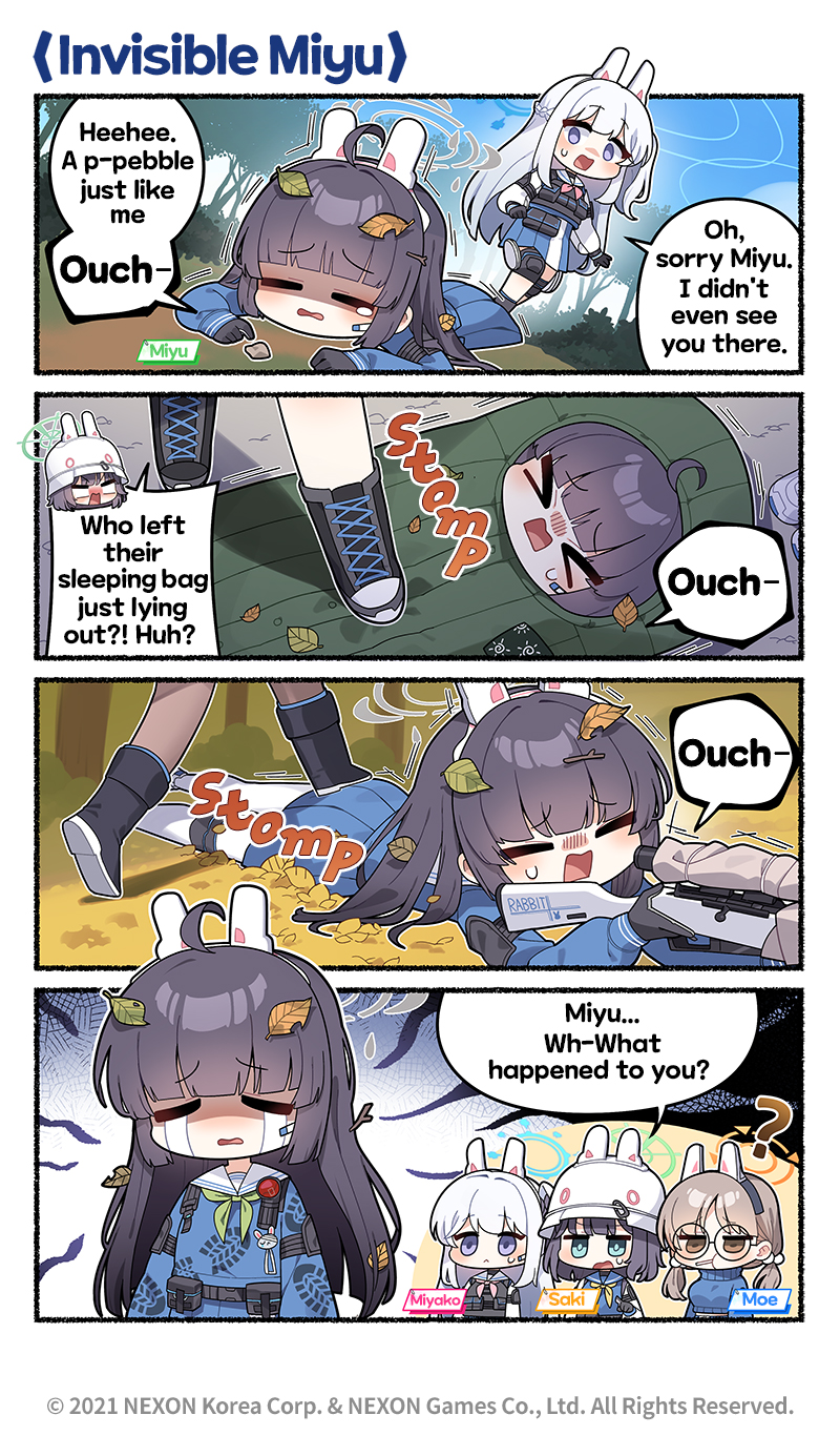 miyu, miyako, saki, and moe (blue archive) drawn by donmin_h