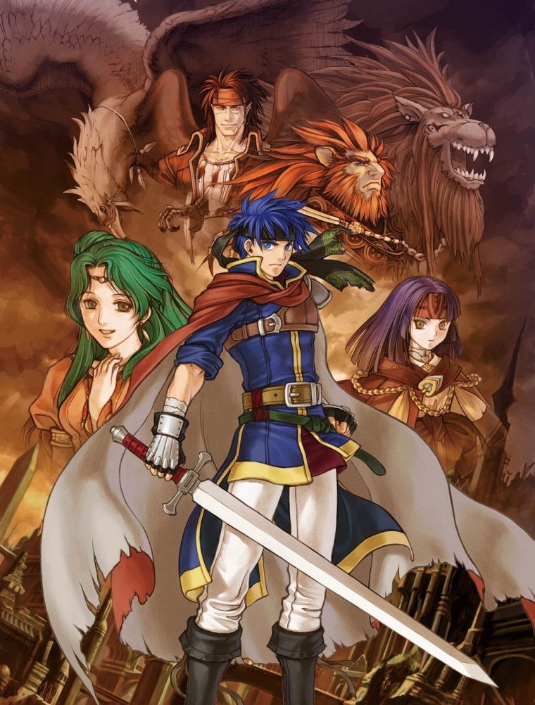 ike, sanaki kirsch altina, elincia ridell crimea, tibarn, and caineghis (fire emblem and 1 more) drawn by kita_senri