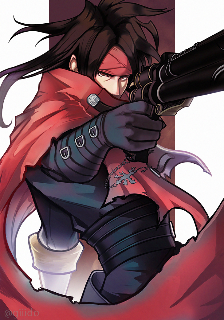 vincent valentine (final fantasy and 1 more) drawn by giiido