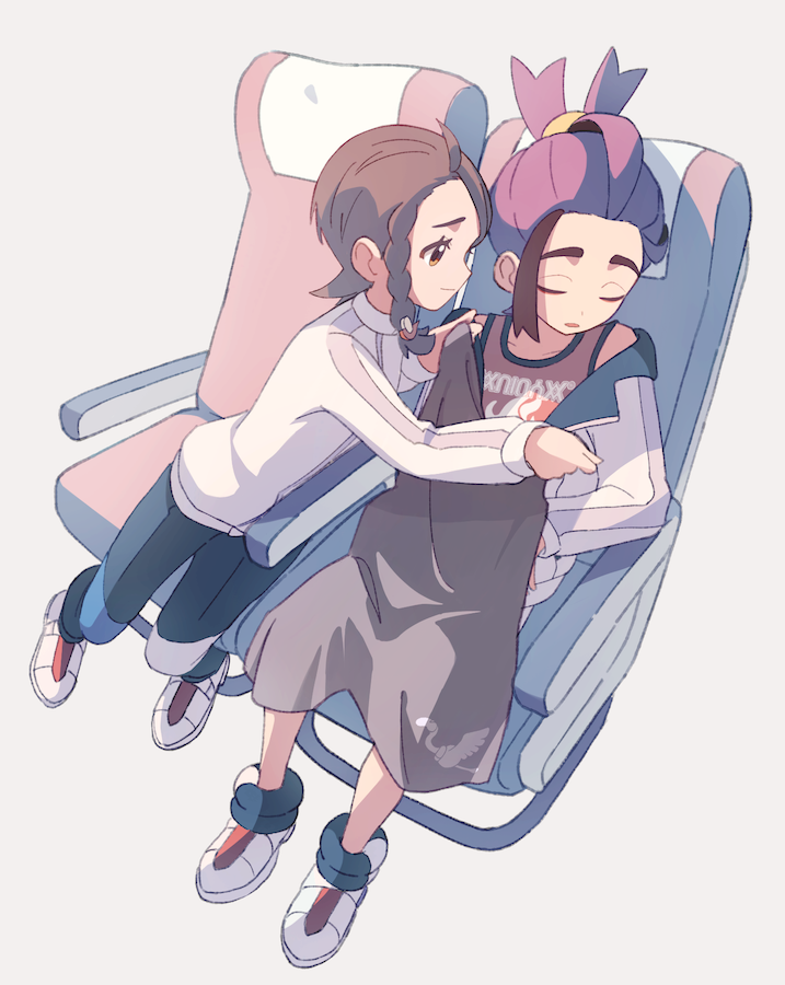 kieran and juliana (pokemon and 1 more) drawn by suimoku_(hzdg5322)
