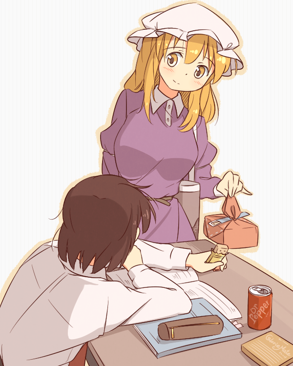 usami renko and maribel hearn (touhou) drawn by unagi_sango