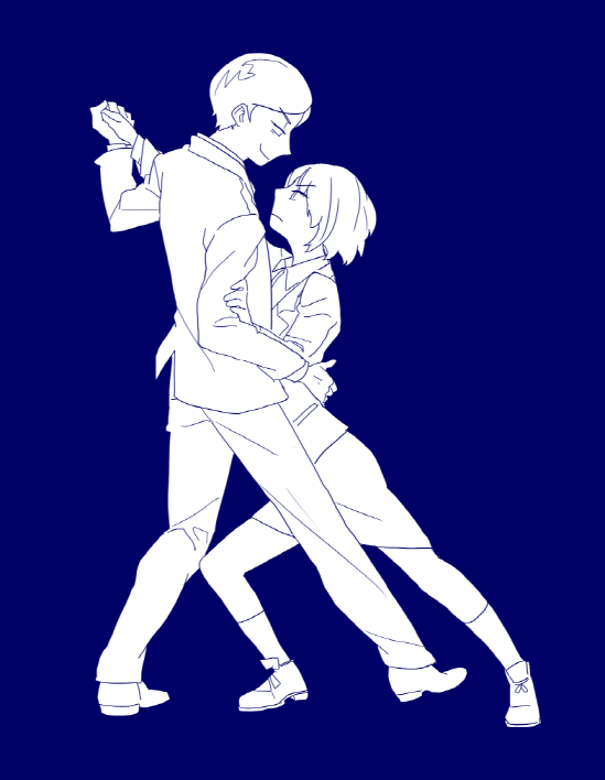 komikado kensuke and mayuzumi machiko (legal high) drawn by enoch_(enoch0501)