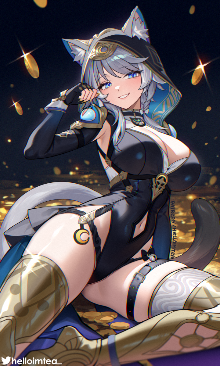 cipher (honkai and 1 more) drawn by helloimtea