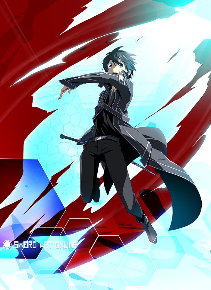kirito (sword art online) drawn by hakumai_(jamaika)