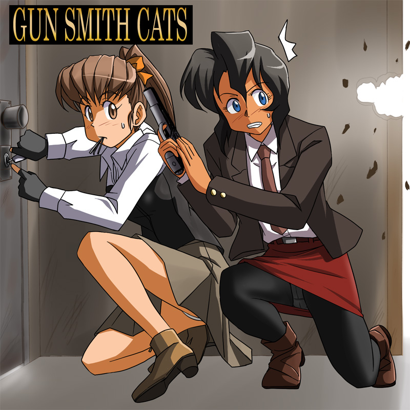 rally vincent and misty brown (gunsmith cats) drawn by lielos