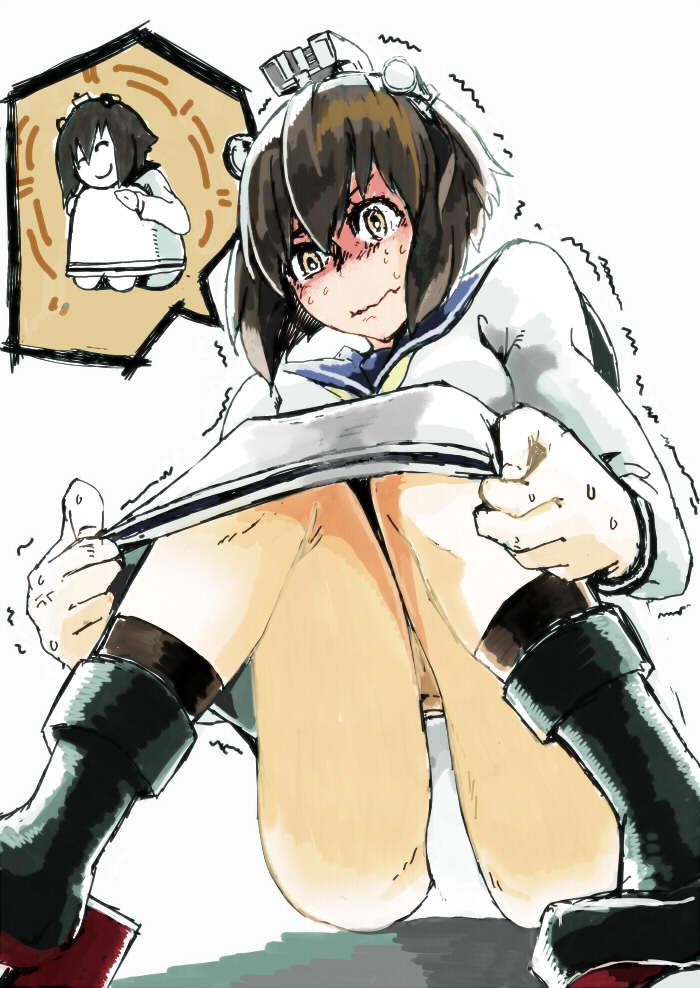 yukikaze (kantai collection and 1 more) drawn by syatey