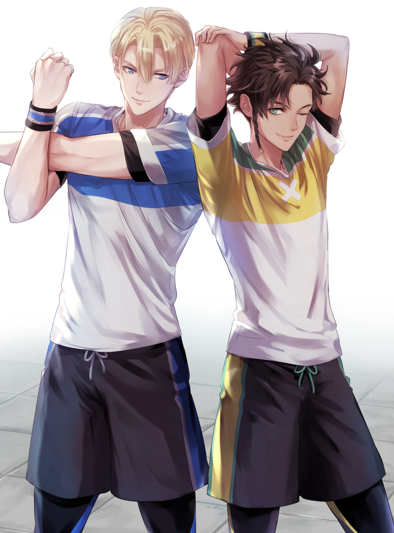 dimitri alexandre blaiddyd and claude von riegan (fire emblem and 2 more) drawn by saku_(soreca49)