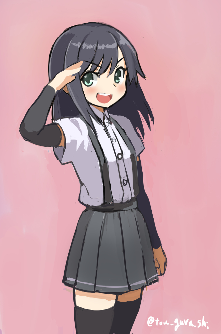 asashio (kantai collection) drawn by karashi_(tou_gara_shi)