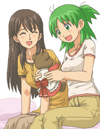 koiwai yotsuba, ayase ena, and duralumin (yotsubato!) drawn by kasuga_(kasuga39)