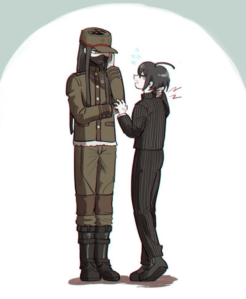 saihara shuichi and shinguji korekiyo (danganronpa and 1 more) drawn by poiaya