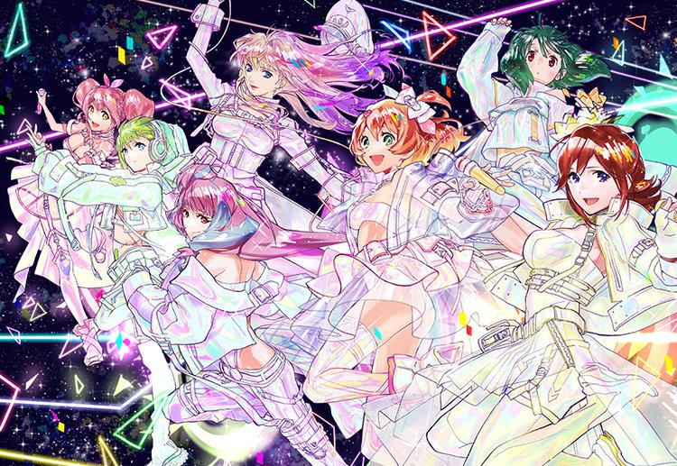 sheryl nome, ranka lee, mikumo guynemer, freyja wion, kaname buccaneer, and 2 more (macross and 3 more)
