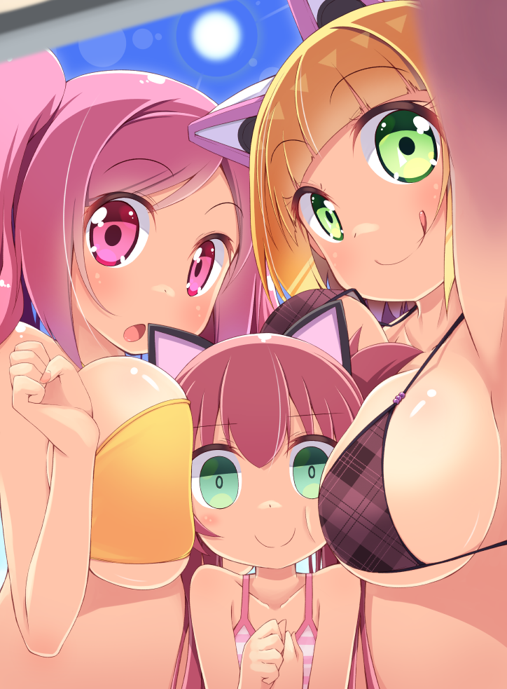 rasis, nagisa, and bisco (bemani and 3 more) drawn by hirose_madoka