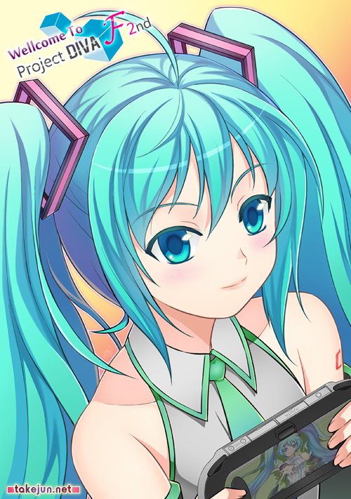 hatsune miku (vocaloid and 2 more) drawn by takejun