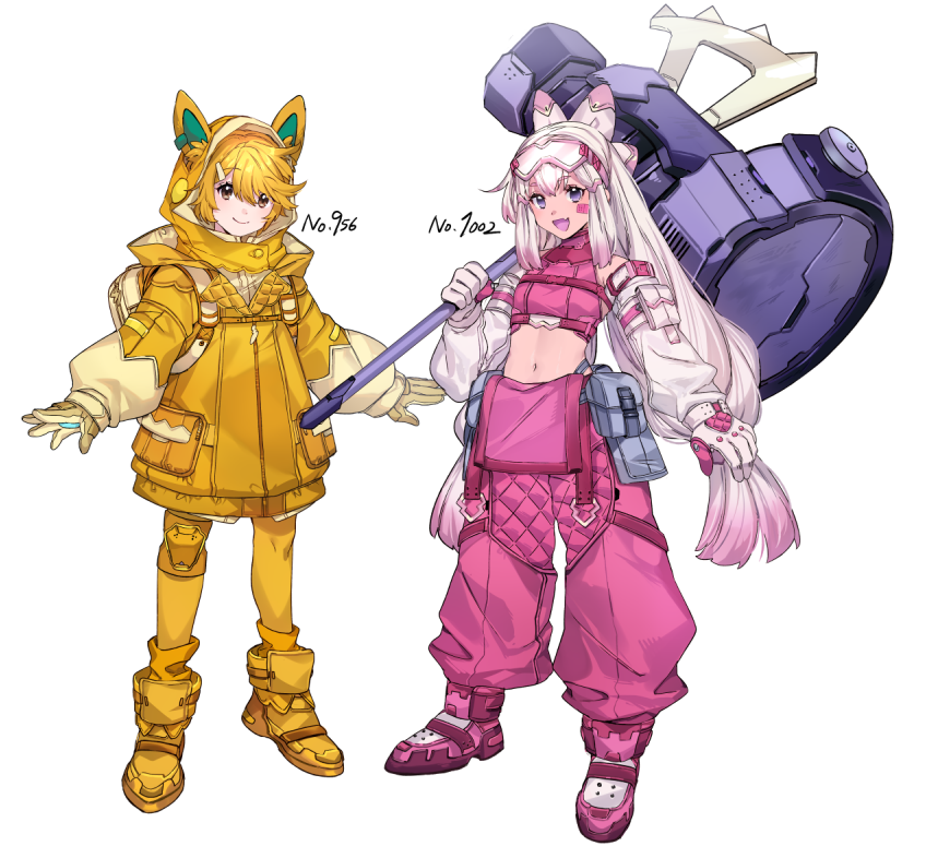 tinkaton and pawmot (pokemon) drawn by katagiri_hachigou