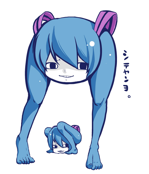 hatsune miku and shiteyan'yo (vocaloid) drawn by 00919