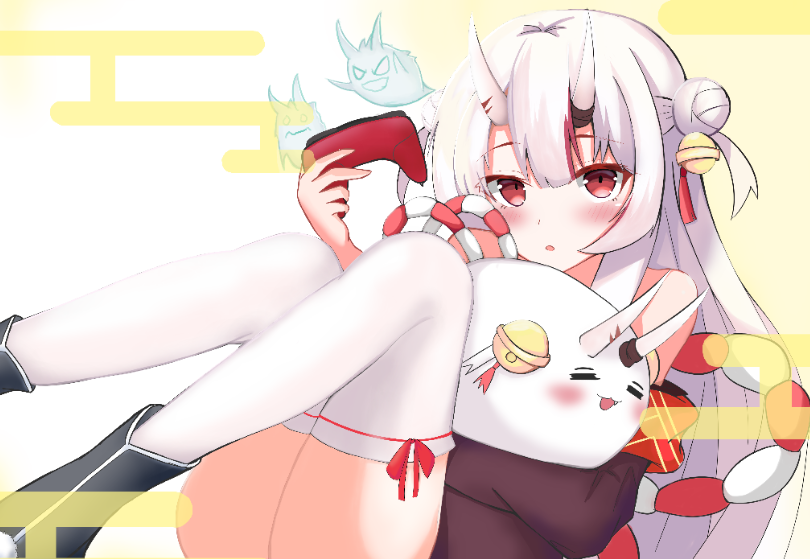 nakiri ayame, poyoyo, shiranui, and karma (hololive) drawn by loli-kon-p