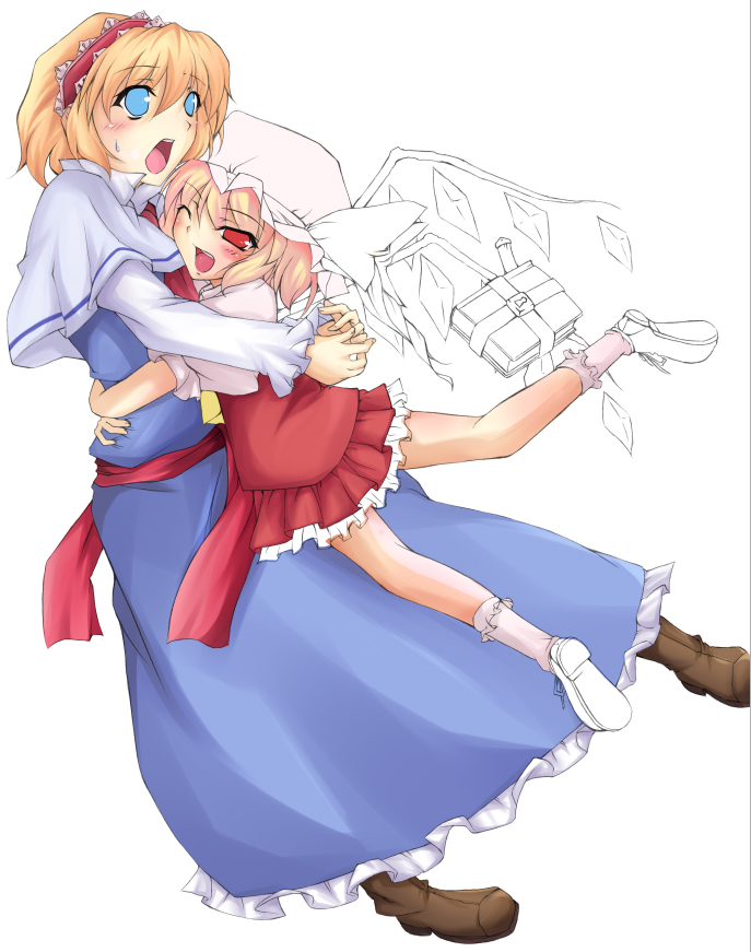 flandre scarlet and alice margatroid (touhou) drawn by tsukishiro_kou