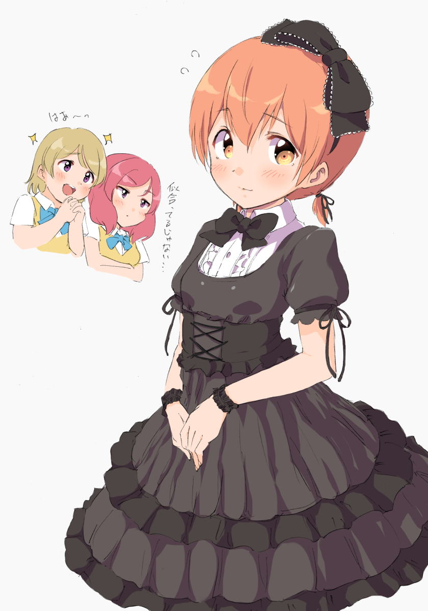 nishikino maki, hoshizora rin, and koizumi hanayo (love live! and 1 more) drawn by sen_(sen0910)
