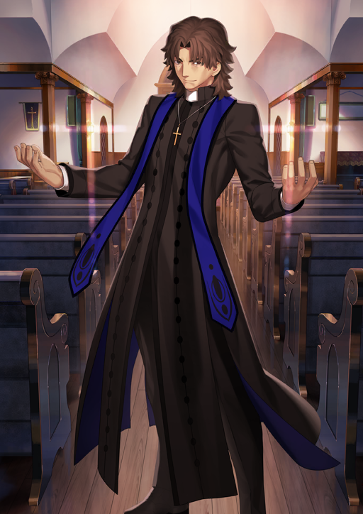 kotomine kirei and grigori rasputin (fate and 1 more) drawn by takeuchi_takashi