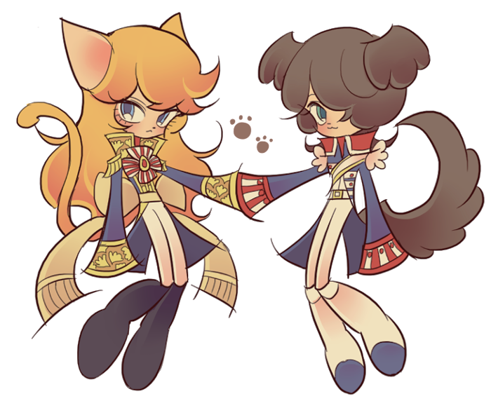 oscar francois de jarjayes and andre grandier (versailles no bara) drawn by meremero