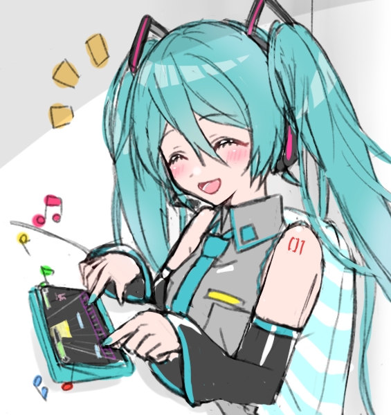 hatsune miku (vocaloid and 1 more) drawn by supo01