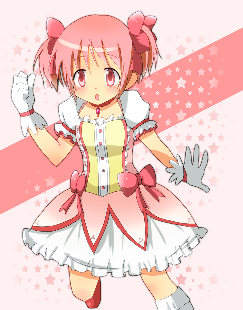 kaname madoka (mahou shoujo madoka magica) drawn by sr_soba