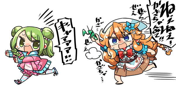 morinaka kazaki and otogibara era (nijisanji) drawn by kanikama