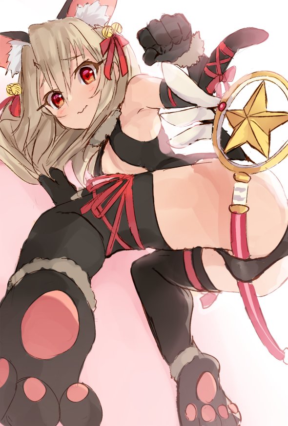 illyasviel von einzbern, prisma illya, and magical ruby (fate and 1 more) drawn by nishin_(nsn_0822)