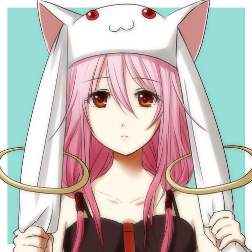 kyubey and yuzuriha inori (mahou shoujo madoka magica and 1 more) drawn by rue_(nyunyunyuny)