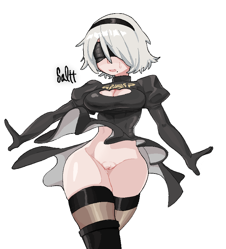2b (nier and 1 more) drawn by omoworks