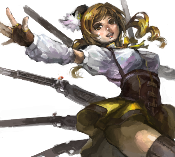 tomoe mami (mahou shoujo madoka magica) drawn by sasakure_(pixiv3735590)