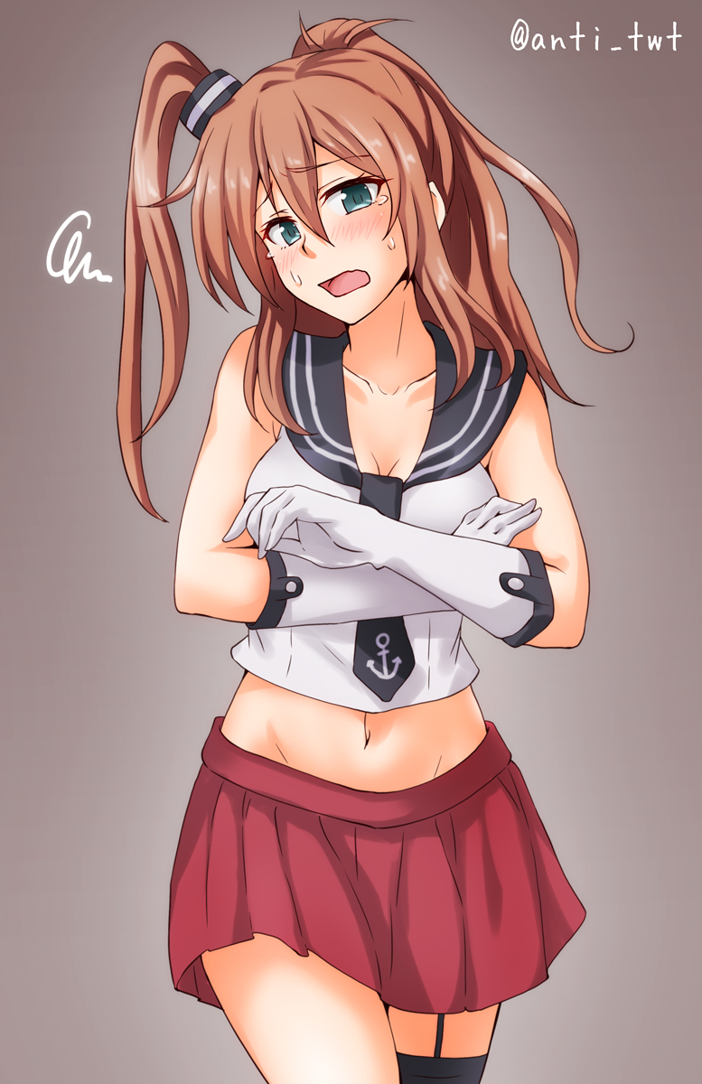 saratoga and agano (kantai collection) drawn by anti_(untea9)