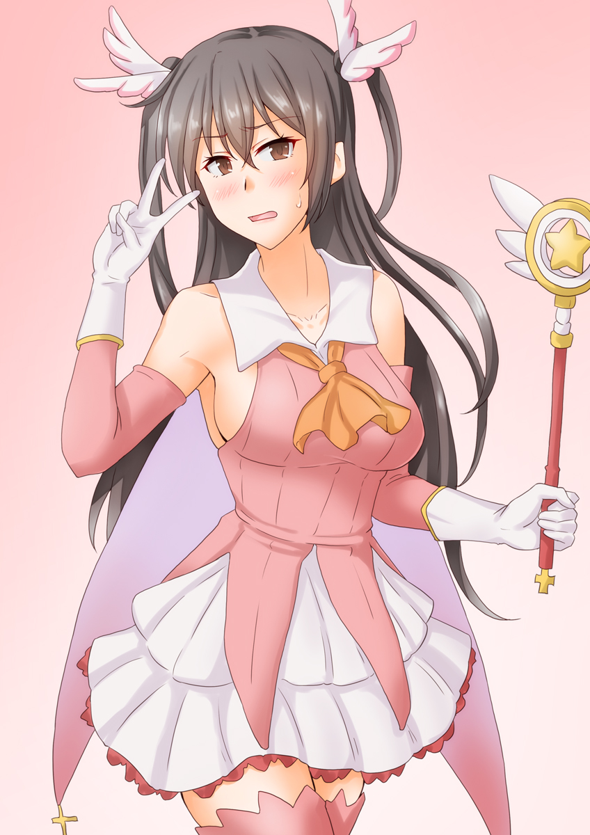 nagato, illyasviel von einzbern, prisma illya, and magical ruby (kantai collection and 2 more) drawn by anti_(untea9)