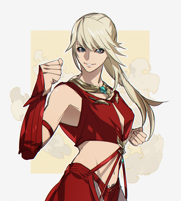 monk and lyse hext (final fantasy and 1 more) drawn by yomo_(ym)