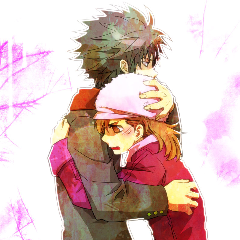misaka mikoto and kamijou touma (toaru majutsu no index and 1 more) drawn by yu@genkoochu_(5tsukino)
