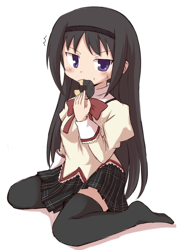 akemi homura (mahou shoujo madoka magica) drawn by hanetu