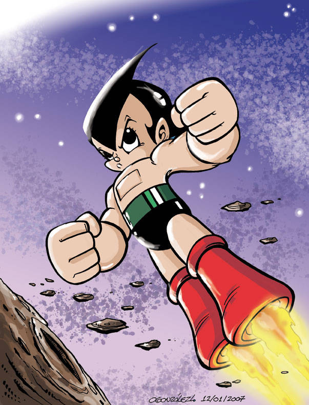 atom (tetsuwan atom) drawn by oscar_gonzalez_loyo