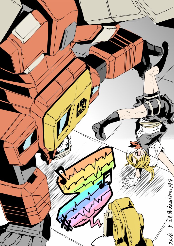 maikaze, blaster, and steeljaw (kantai collection and 2 more) drawn by kamizono_(spookyhouse)