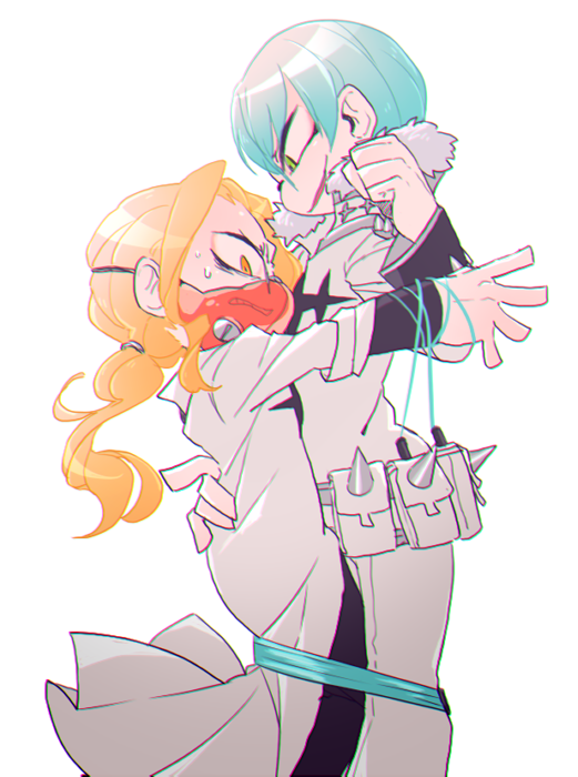 inumuta houka and iori shirou (kill la kill) drawn by sizma