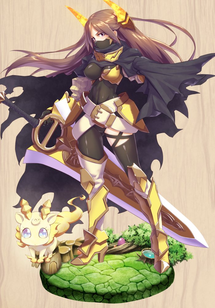 kirinsou (flower knight girl) drawn by mizunashi_(second_run)