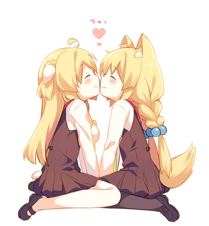 garuta and wowco (original) drawn by yamcha_(cocololi)