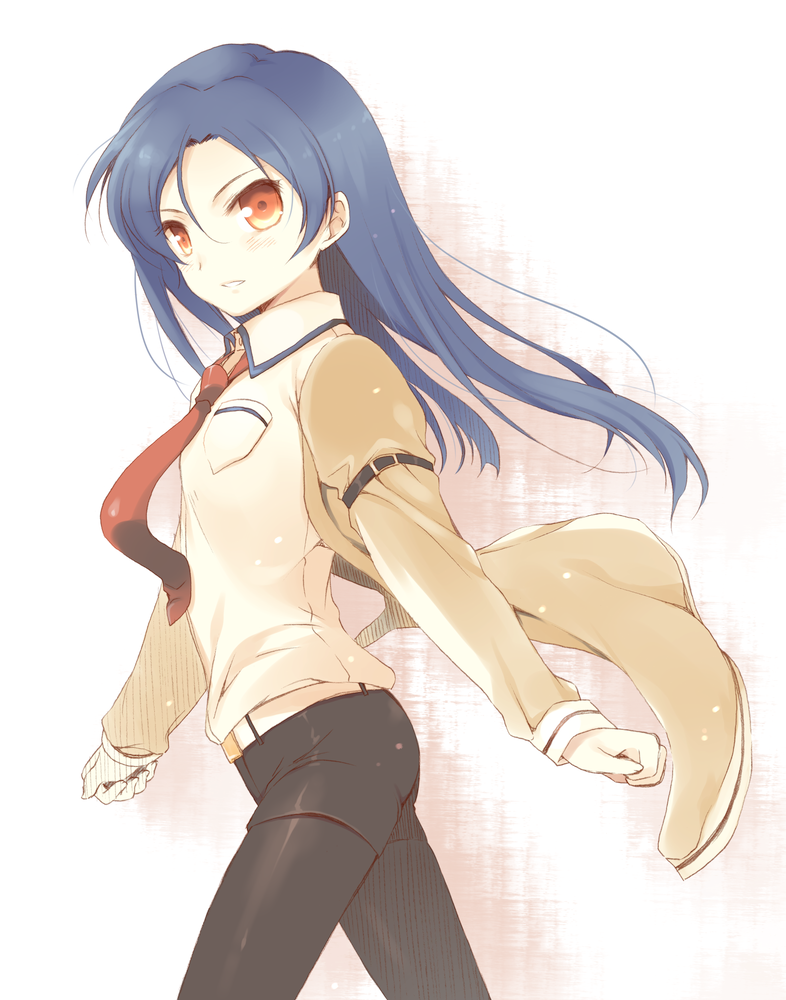 kisaragi chihaya, makise kurisu, and imai asami (idolmaster and 1 more) drawn by komi_zumiko