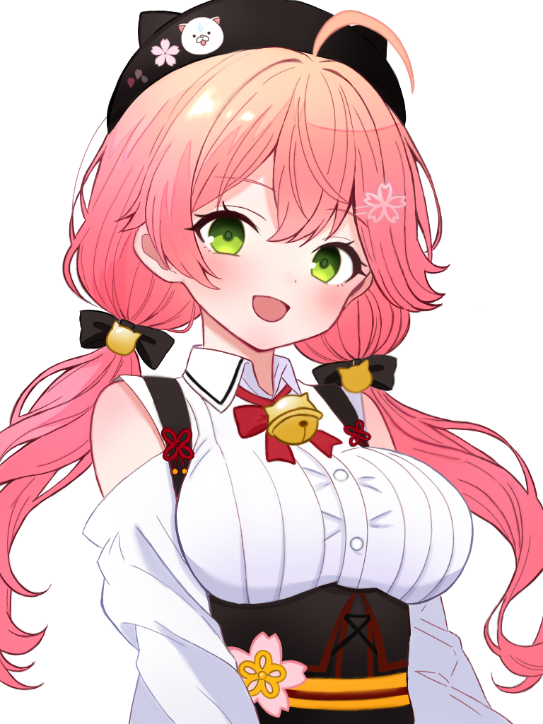 sakura miko and kintoki (hololive) drawn by fuminshou_(nekopan_art)