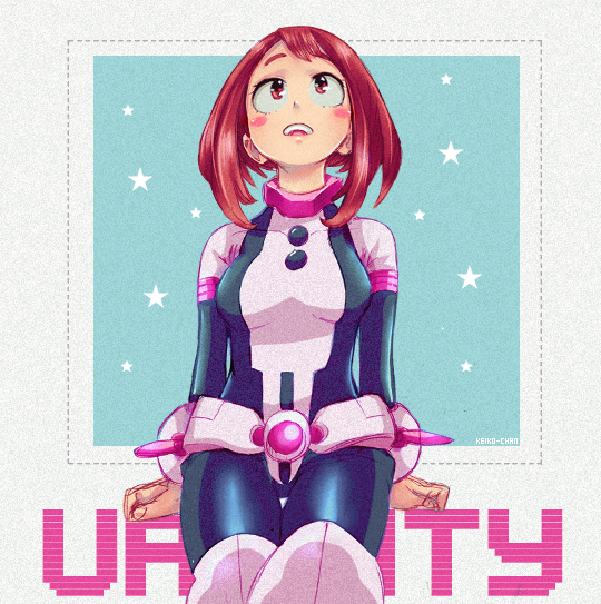 uraraka ochaco (boku no hero academia) drawn by keiko-chan