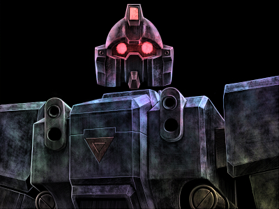 blue destiny 01 (gundam and 1 more) drawn by tro_(trombe)