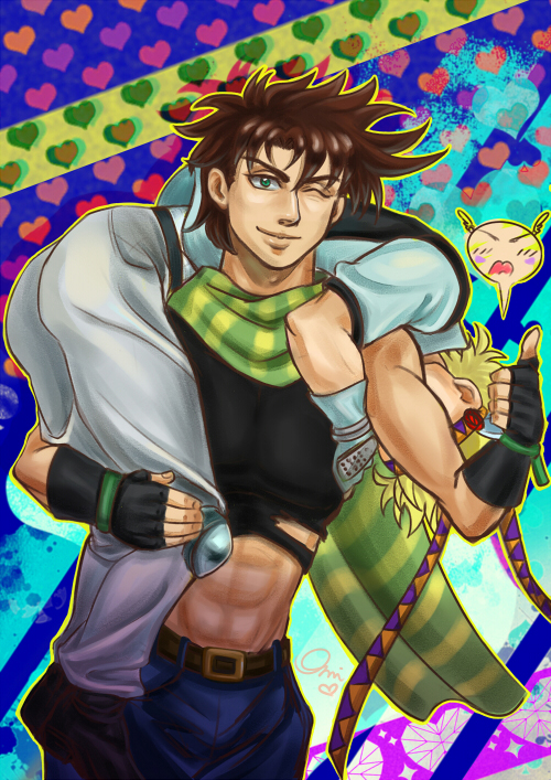 joseph joestar and caesar anthonio zeppeli (jojo no kimyou na bouken and 1 more) drawn by blood_hades
